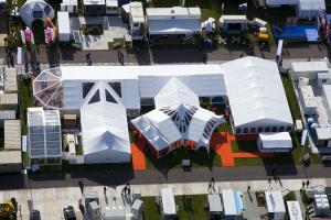 Arial Photo of Showman Show stand 2011